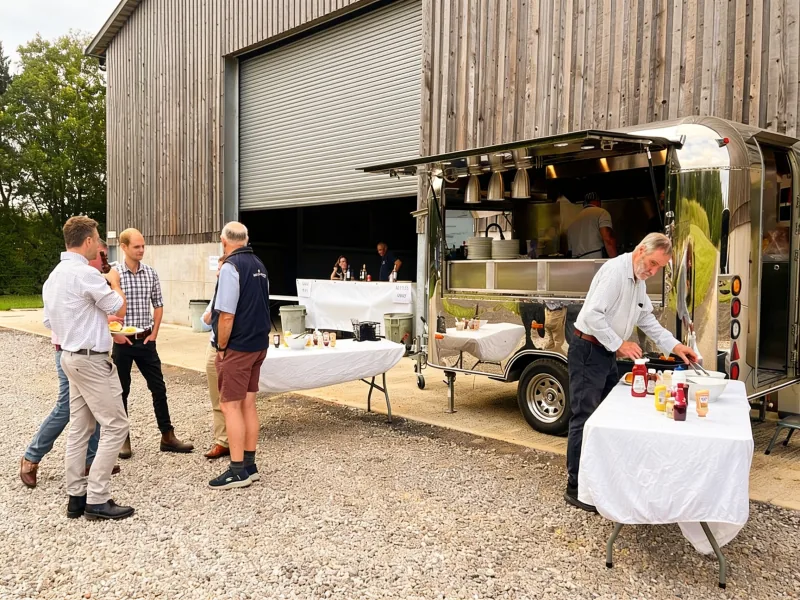 PremierPlus street food catering van serving guests on location
