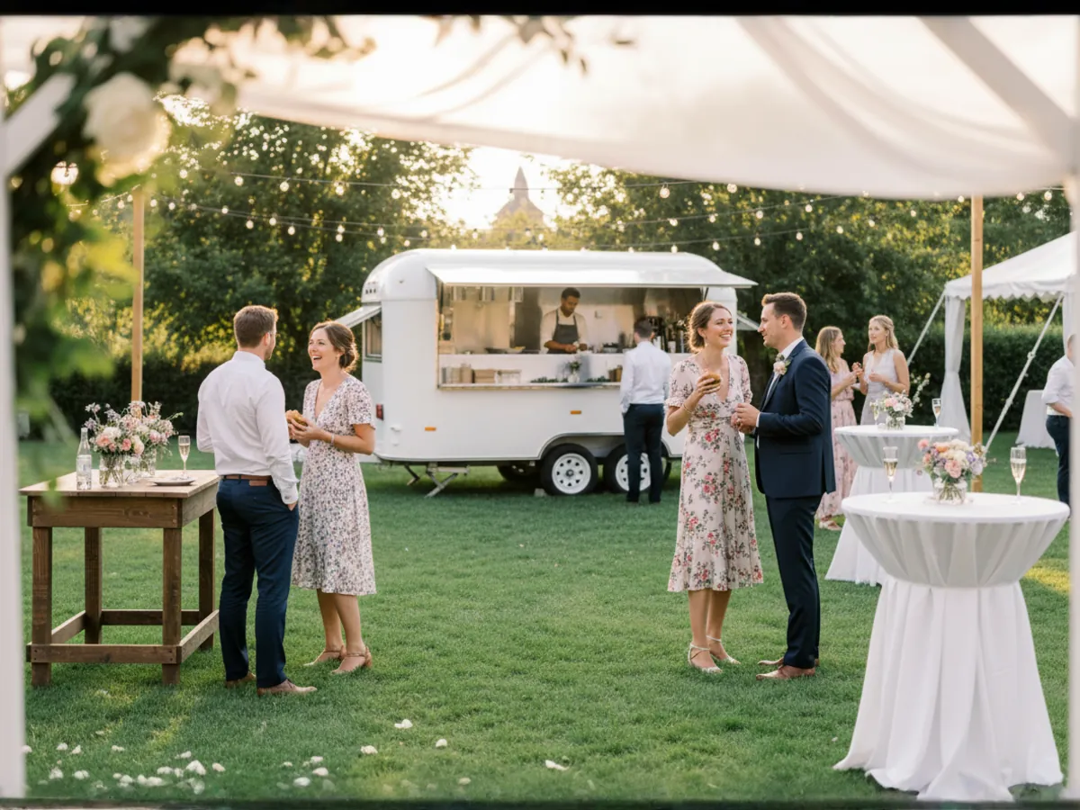PremierPlus street food van serving guests at an outdoor event